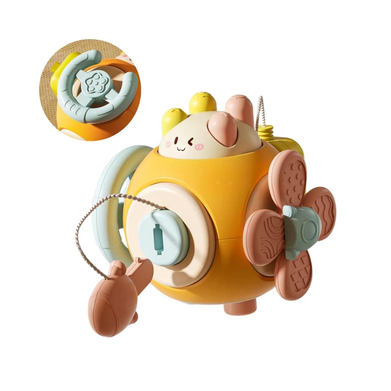 Brinquedo Montessori Sensorial BLOONN Flower Cubo de Atividades Infantil Interativo para Bebes