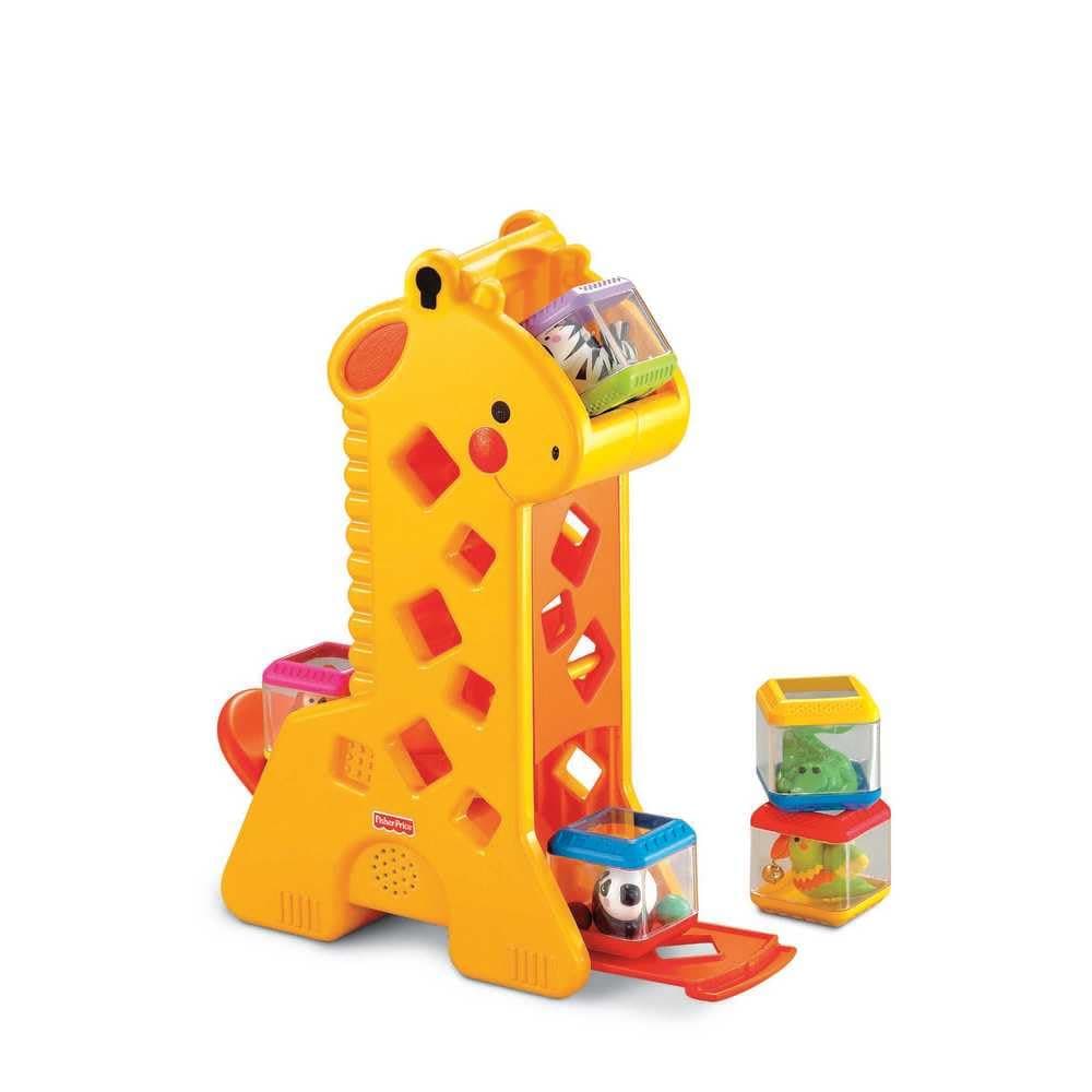 Fisher-Price Girafa com Blocos Brinquedo para Bebês