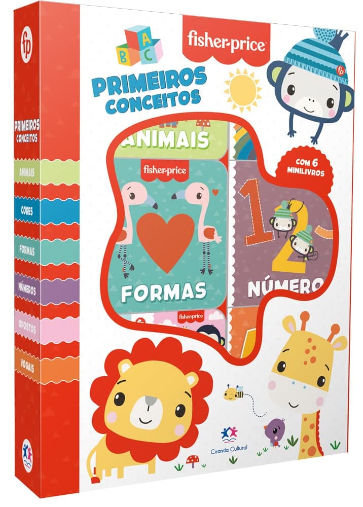 Fisher-Price Primeiros Conceitos - Kit 6 Minilivros