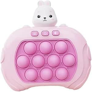 Pop It Eletrônico Anti-Stress: Brinquedo Bolhas Relaxantes e Divertidas para Crianças e Adultos Fidget Toy Sensorial Seguro Premium (Coelho)